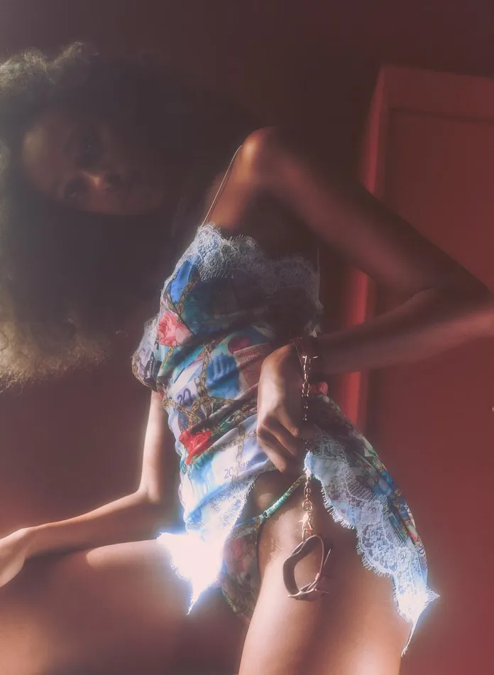 Fleur Du Mal Panties and Garters Women So Money Luxe V String So Money Print Fleur Du Mal Panties and Garters Women So Money Luxe V String So Money Print