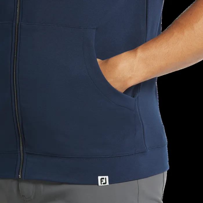 FootJoy Base MidLayers Men FullZip Hoodie Vest Navy FootJoy Base MidLayers Men FullZip Hoodie Vest Navy