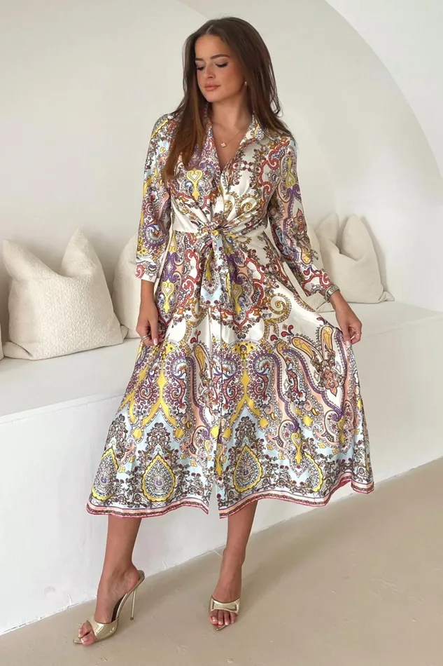 Girl In Mind Shirt Dresses Odette Red Paisley Print Tie Front Shirt Dress 8211 Women Girl In Mind Shirt Dresses Odette Red Paisley Print Tie Front Shirt Dress 8211 Women