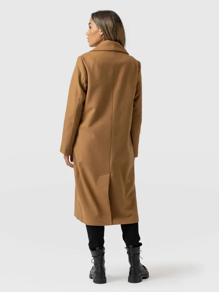 Halcyon Coat 8211 Camel Camel Women Saint And Sofia Coats and Jackets