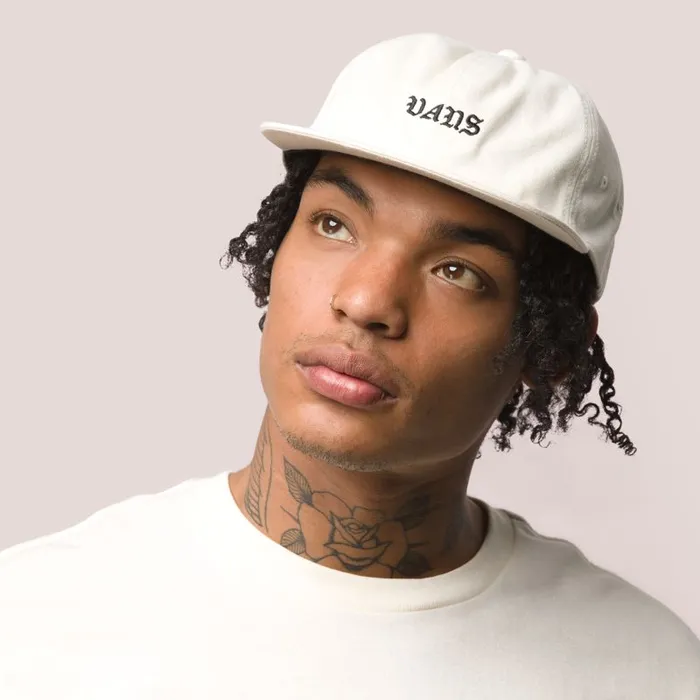 Hats and Beanies Men Vans Trobe Jockey Hat Antique White