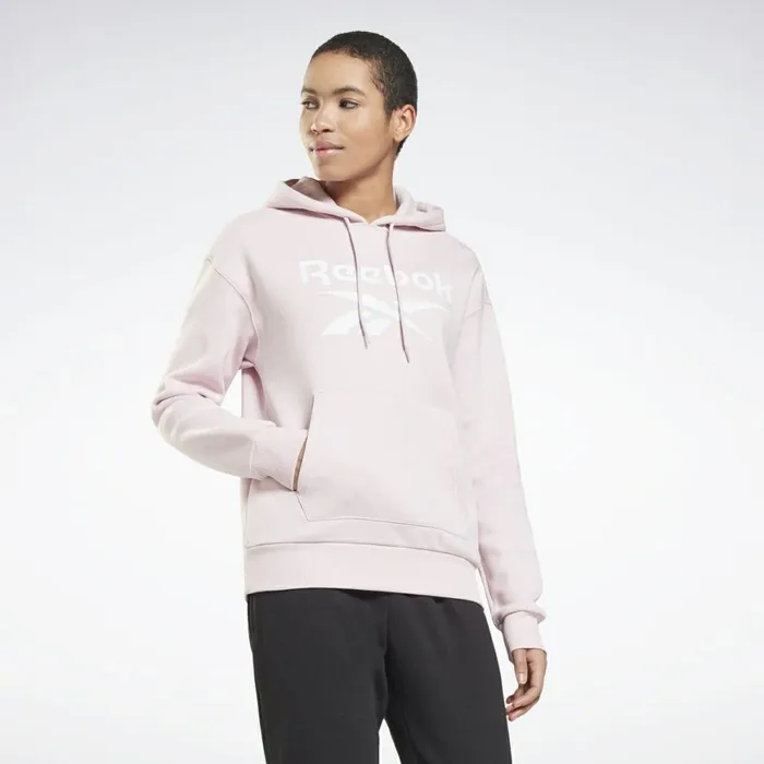 Hoodies and Sweatshirts Womens Reebok Identity Logo Fleece Pullover Hoodie Frost Berry Hoodies and Sweatshirts Womens Reebok Identity Logo Fleece Pullover Hoodie Frost Berry