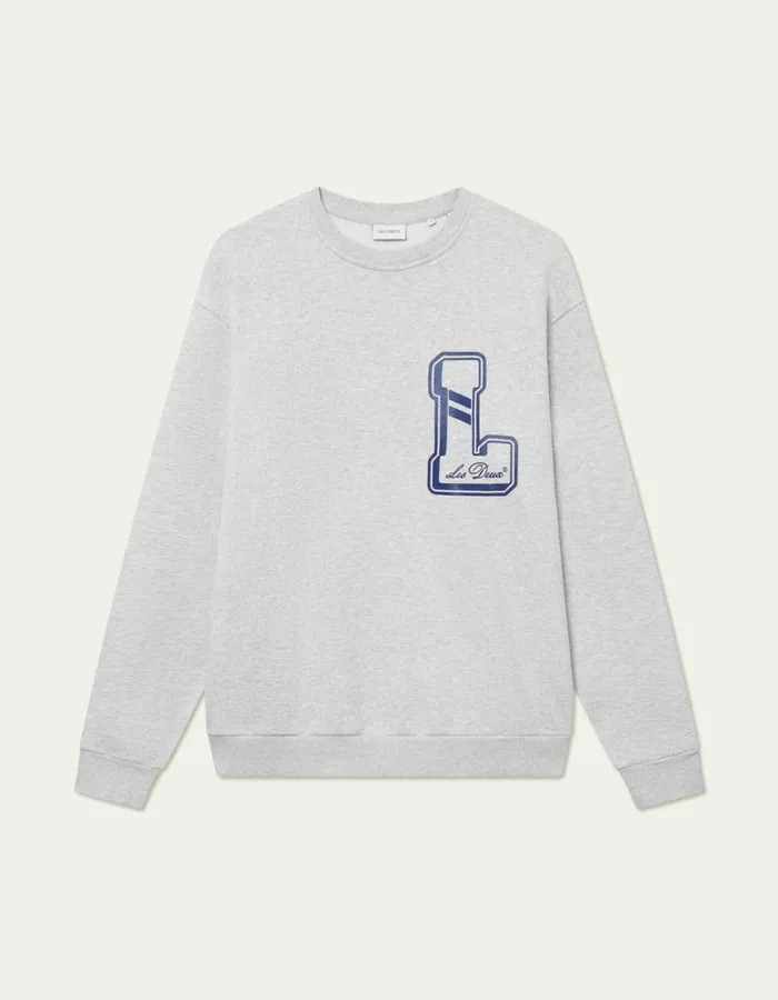 HoodiesSweatshirts Men Les Deux Libert Sweatshirt 8211 Snow Melange
