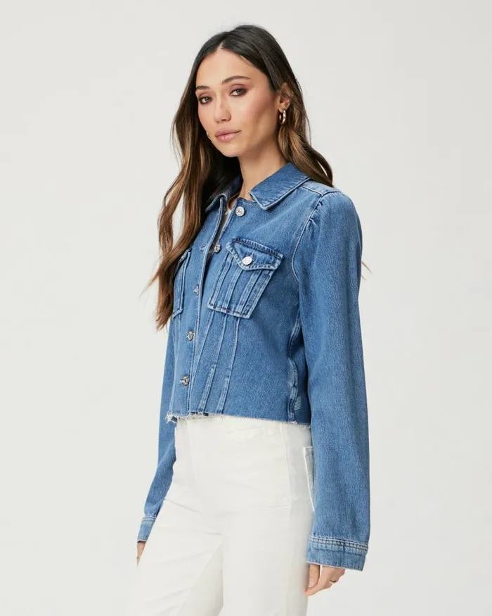 Jackets and Coats Women PAIGE Cropped Pacey Denim Jacket 8211 Selah Jackets and Coats Women PAIGE Cropped Pacey Denim Jacket 8211 Selah