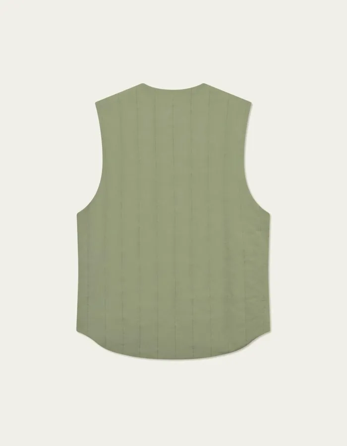 JacketsCoats Men Les Deux Sebastian Tech Vest 8211 Lichen Green