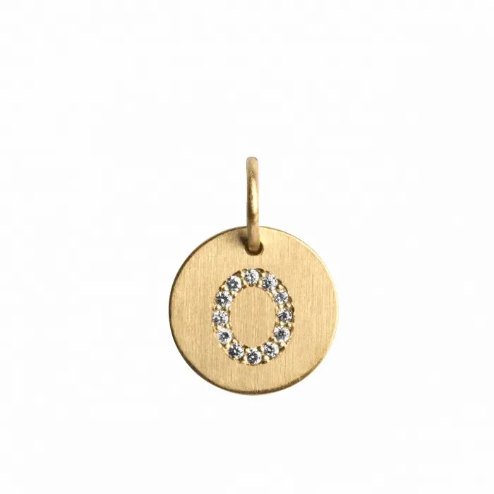 Jane Knig Gold Pendants Women Lovetag Pendant With Diamonds O