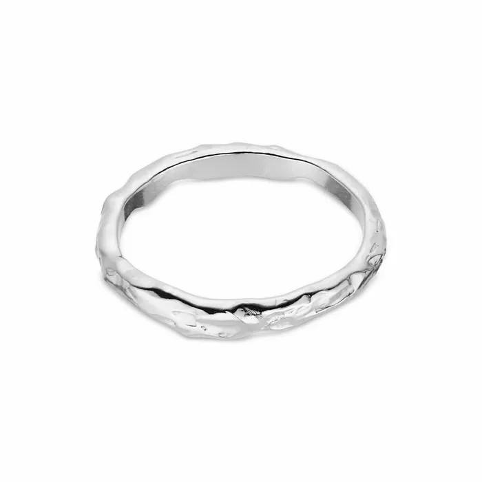 Jane Knig Silver Rings Women Small Bruised Heart Ring