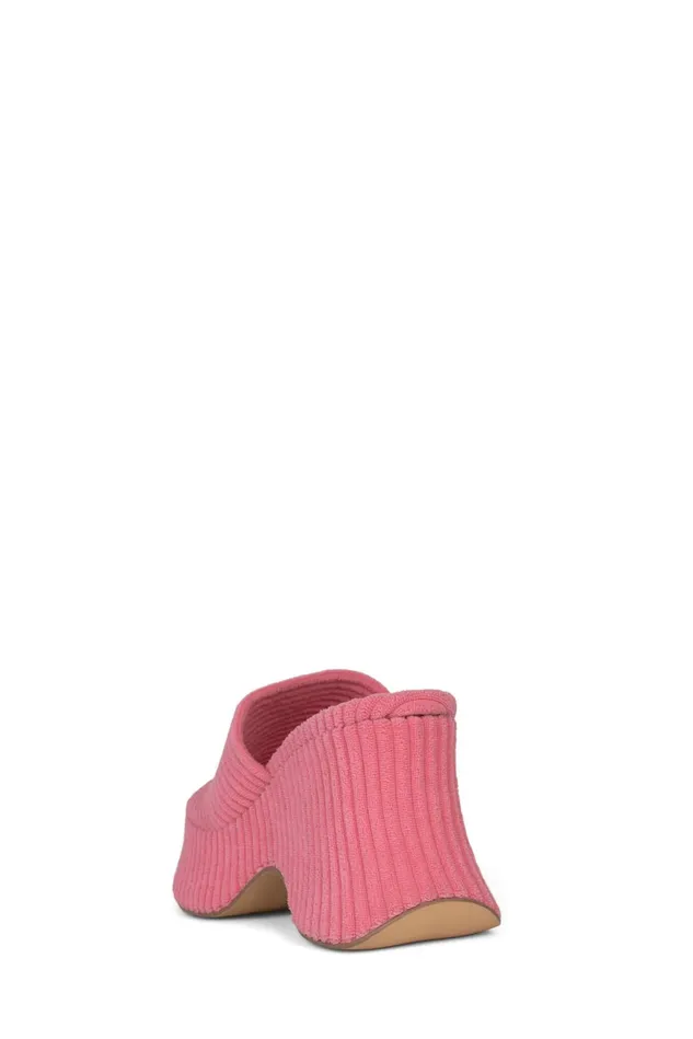 Jeffrey Campbell 6TEEN2 Pink Stripe Terrycloth Women Sandal