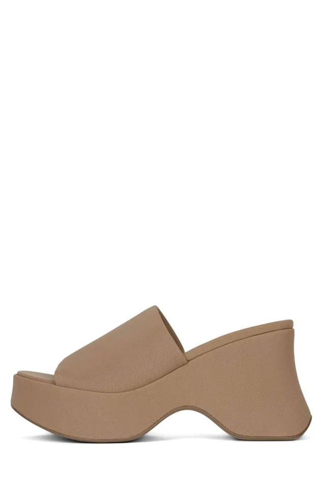 Jeffrey Campbell 6TEEN2 Pink Stripe Terrycloth Women Sandal