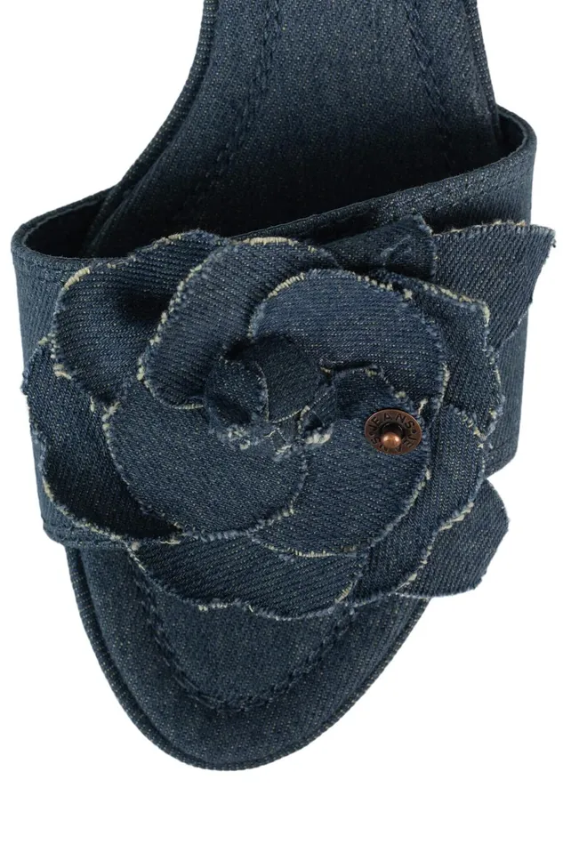 Jeffrey Campbell BUDDING Blue Denim Women Heel