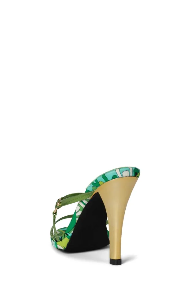 Jeffrey Campbell CURIOSITY Green Multi Green Women Heel
