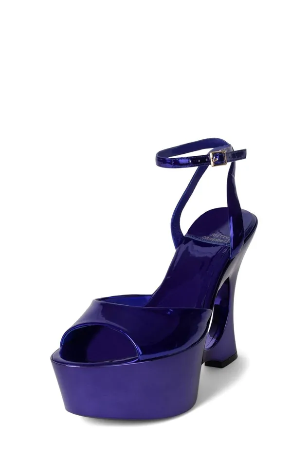 Jeffrey Campbell DREAMON Gold Patent Women Sandal