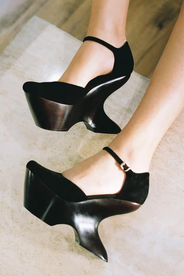 Jeffrey Campbell HARMONIA Black Suede Women Pump