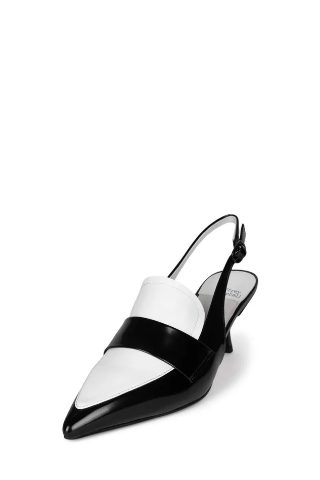 Jeffrey Campbell LITERATURE Black White Box Women Pump