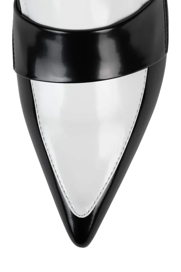 Jeffrey Campbell LITERATURE Black White Box Women Pump