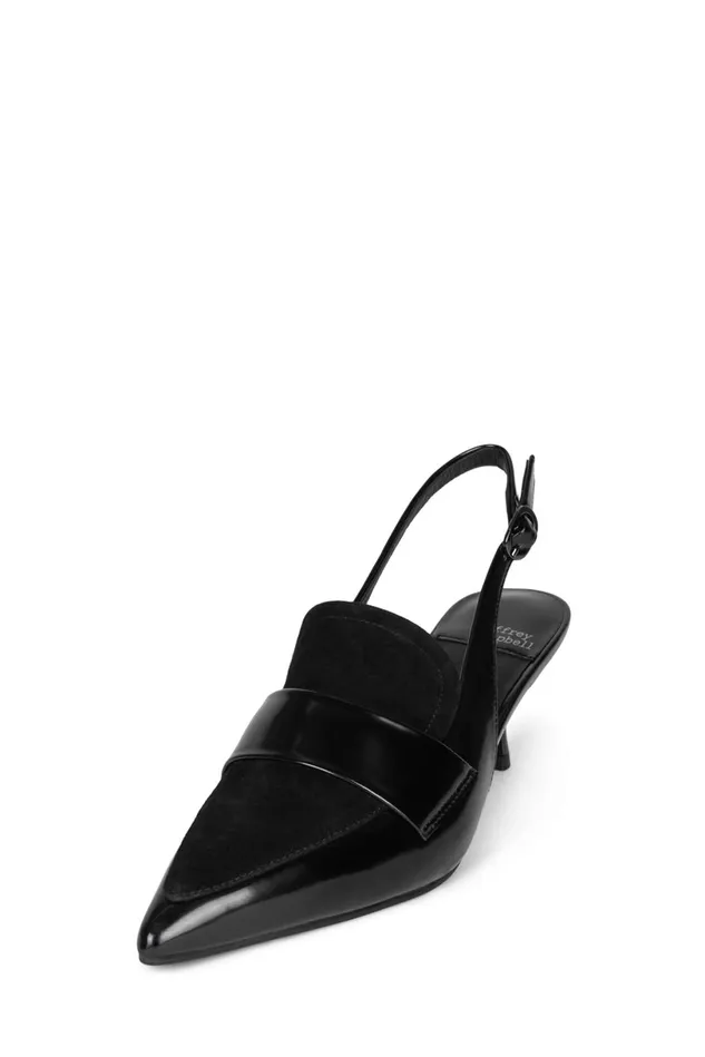 Jeffrey Campbell LITERATURE Black White Box Women Pump