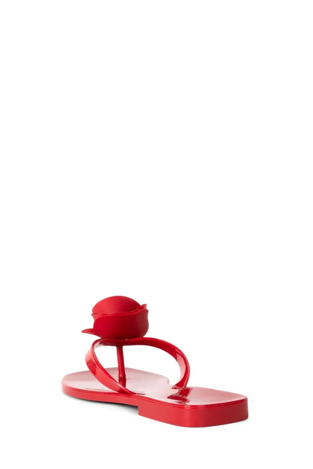 Jeffrey Campbell SOSWEET Red Shiny Women Sandals Under 100