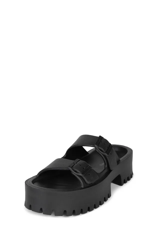 Jeffrey Campbell STROLLON Black Women Sandals Under 100