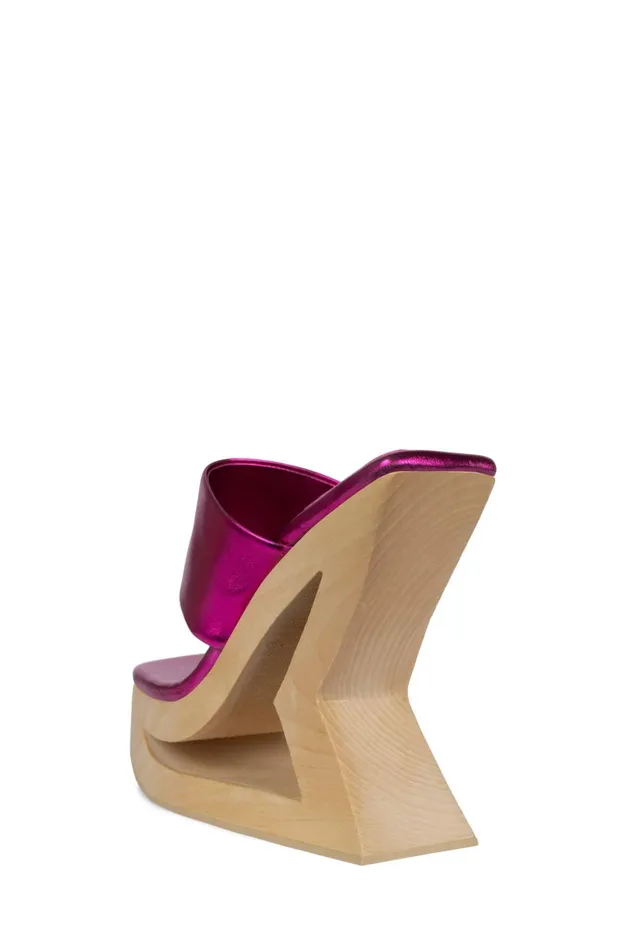 Jeffrey Campbell TRAPEZE Blue Metallic Women Sandal