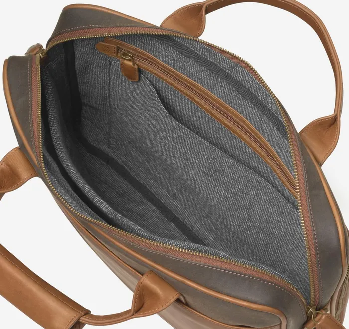 JohnstonandMurphy Backpacks and Briefcases Rhodes Briefcase Brown Antique Cotton Tan Full Grain 8211 Men JohnstonandMurphy Backpacks and Briefcases Rhodes Briefcase Brown Antique Cotton Tan Full Grain 8211 Men