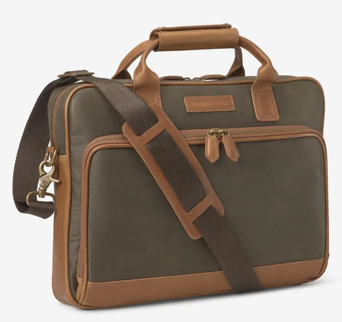 JohnstonandMurphy Backpacks and Briefcases Rhodes Briefcase Brown Antique Cotton Tan Full Grain 8211 Men JohnstonandMurphy Backpacks and Briefcases Rhodes Briefcase Brown Antique Cotton Tan Full Grain 8211 Men
