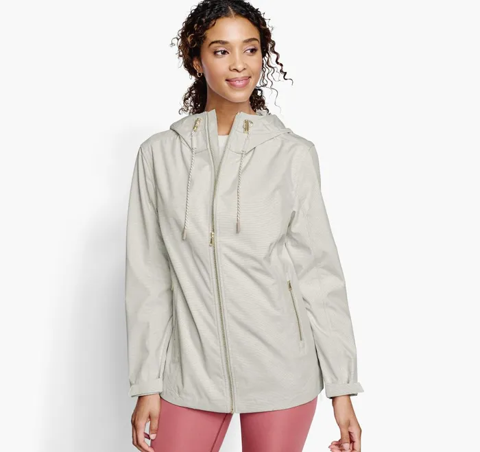 JohnstonandMurphy Coats Jackets and Vests Hooded Anorak Neutral Multi 8211 Women JohnstonandMurphy Coats Jackets and Vests Hooded Anorak Neutral Multi 8211 Women