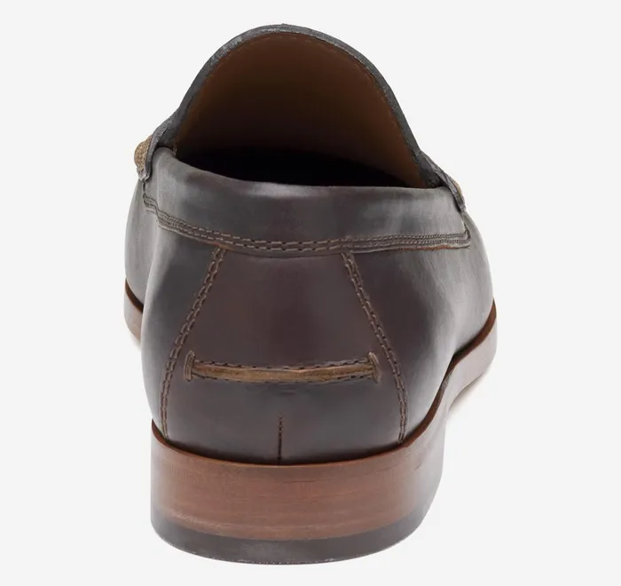 JohnstonandMurphy SlipOns and Loafers Baldwin Penny Loafer Dark Brown English Full Grain 8211 Men