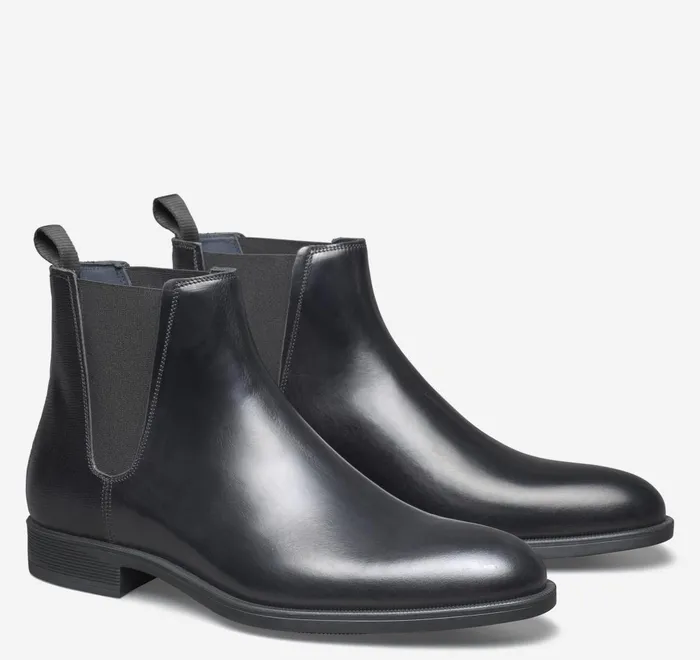 JohnstonandMurphy SlipOns and Loafers Flynch Chelsea Boot Black Italian Calfskin 8211 Men JohnstonandMurphy SlipOns and Loafers Flynch Chelsea Boot Black Italian Calfskin 8211 Men