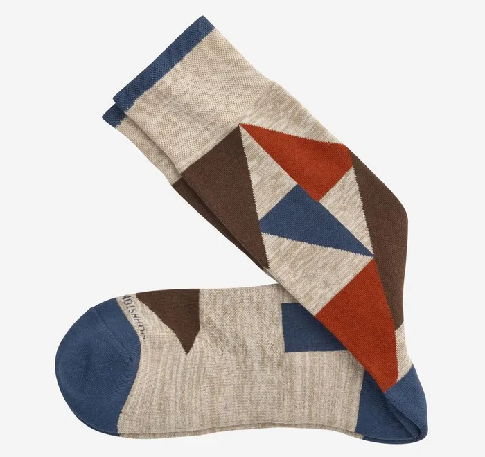 JohnstonandMurphy Socks First In Comfort Socks Khaki Multi 8211 Men