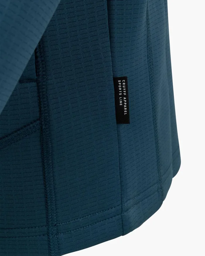 Junior Cruyff Sweats and Hoodies Vital Zip Through Teal Junior Cruyff Sweats and Hoodies Vital Zip Through Teal