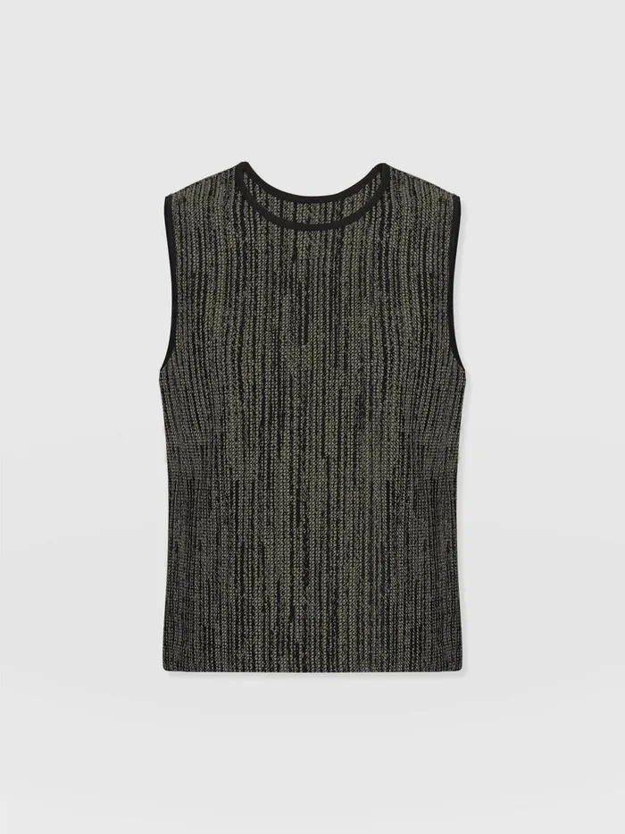 Keller Vest 8211 Green Texture Green Texture Women Saint And Sofia TShirts and Tanks