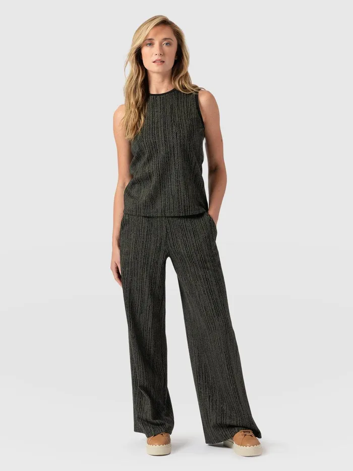 Keller Wide Leg Pant 8211 Green Texture Green Texture Women Saint And Sofia Pants Keller Wide Leg Pant 8211 Green Texture Green Texture Women Saint And Sofia Pants