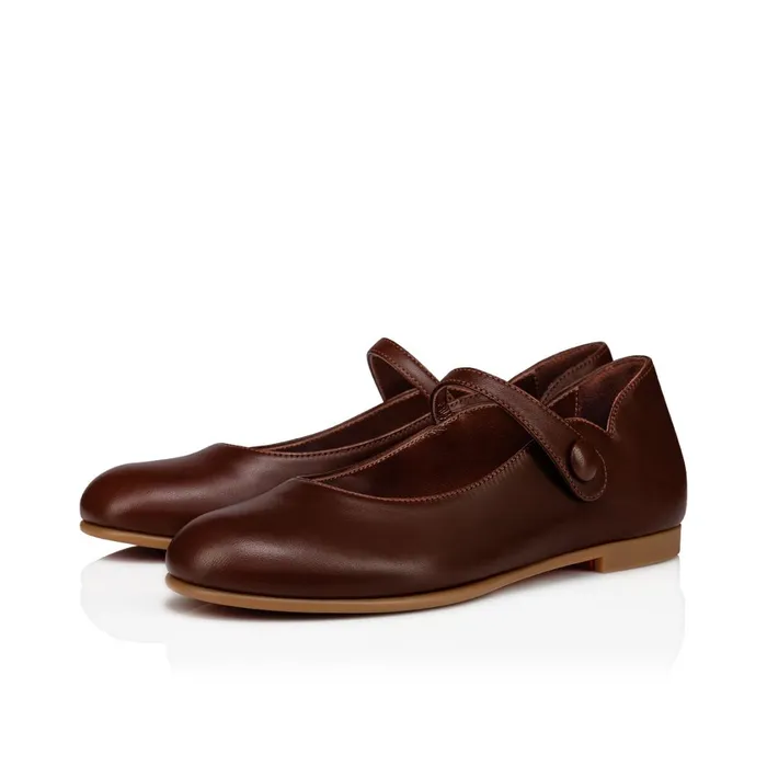 Kids Melodie Chick Ballerinas 8211 Nappa Leather 8211 Nude 8 Nude Christian Louboutin Ballerinas