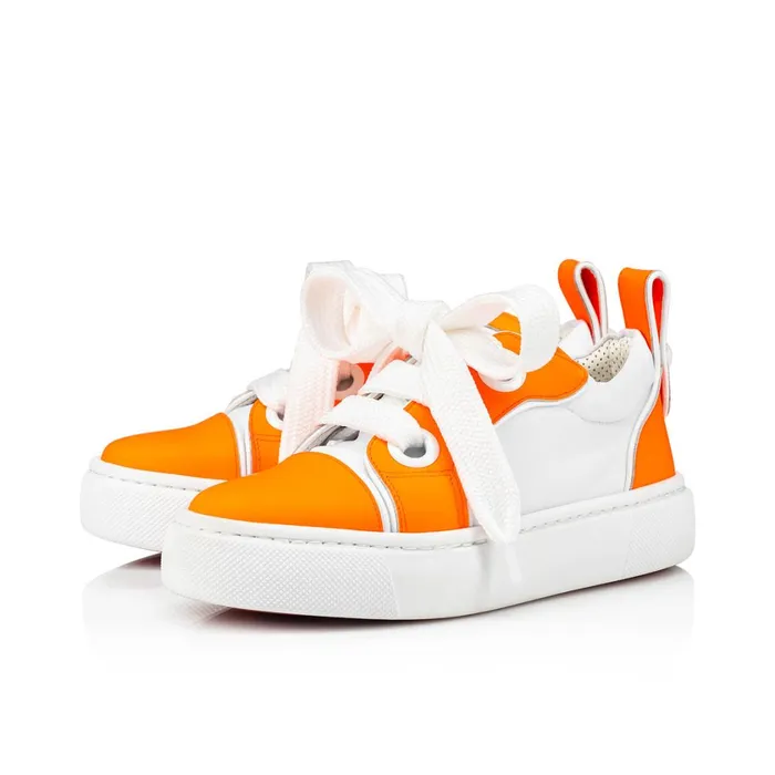 Kids Toy Toy Lowtop Sneakers 8211 Calf Leather And Neoprene 8211 Orange Orange Christian Louboutin Sneakers Kids Toy Toy Lowtop Sneakers 8211 Calf Leather And Neoprene 8211 Orange Orange Christian Louboutin Sneakers