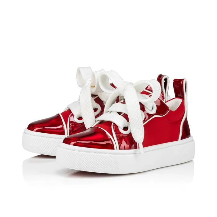 Kids Toy Toy Sneakers 8211 Patent Calf Leather Psychic And Neoprene 8211 Loubi Red Christian Louboutin Sneakers Kids Toy Toy Sneakers 8211 Patent Calf Leather Psychic And Neoprene 8211 Loubi Red Christian Louboutin Sneakers