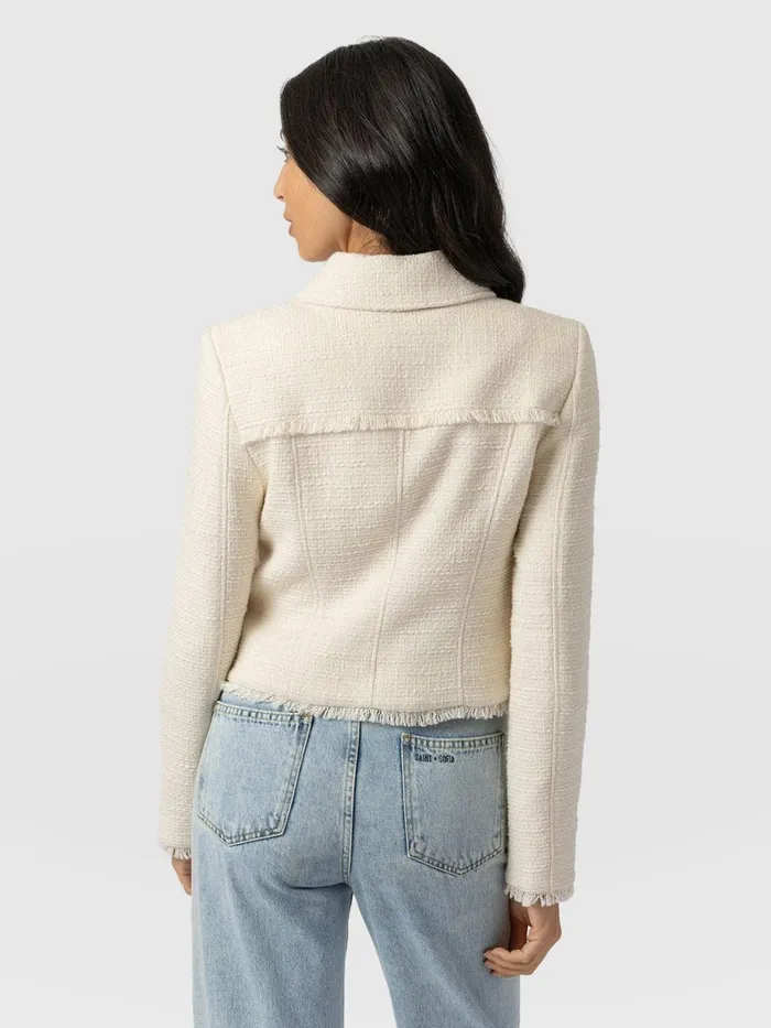 Kinley Jacket 8211 Cream Cream Women Saint And Sofia Blazers