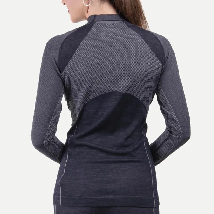 KJUS Base Layers Freelite Baselayer LS Deep Spacesteel Grey 8211 Women