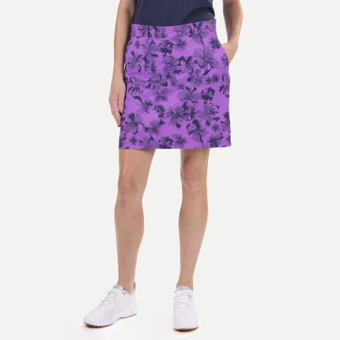 KJUS Pants and Skorts Ice Printed Skort 16quot Foxgloveatlanta Blue 8211 Women