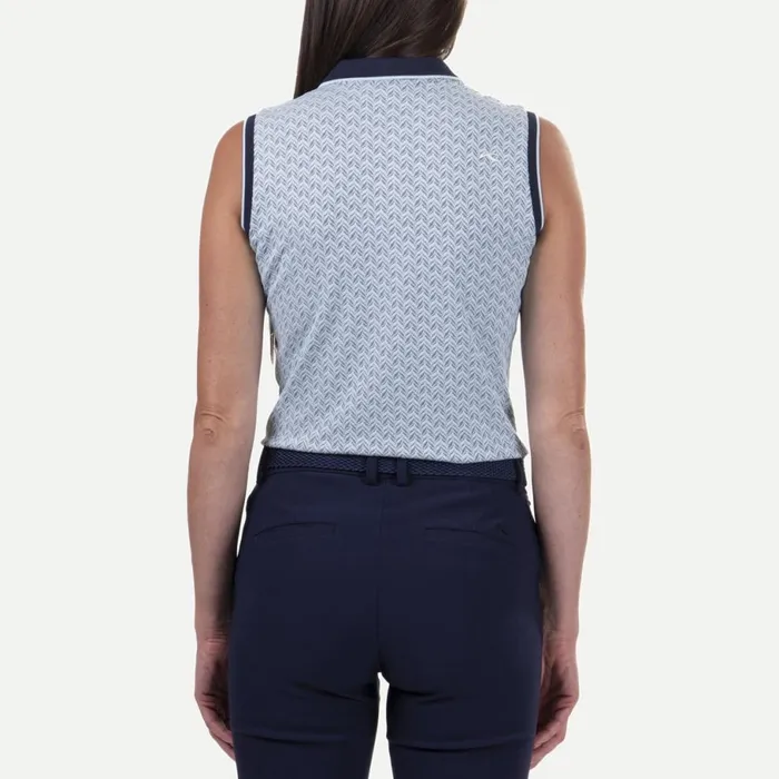 KJUS Polos Ella Structure Polo SL Icy Blueatlanta Blue 8211 Women