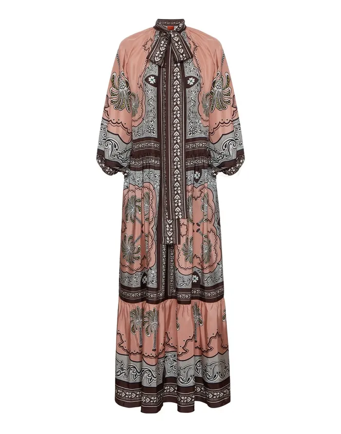La Doublej Athena Dress Mirage Place Pink In Silk Voile Women Dresses