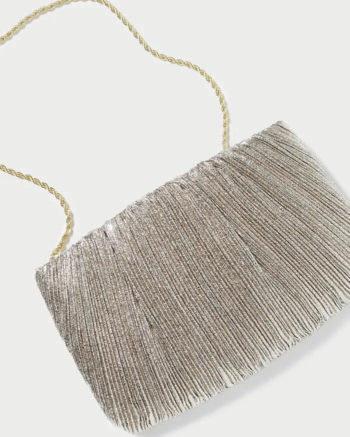 Loeffler Randall Brit Champagne Flat Pleated Clutch L Clutches L Handbags Women Clutches Loeffler Randall Brit Champagne Flat Pleated Clutch L Clutches L Handbags Women Clutches