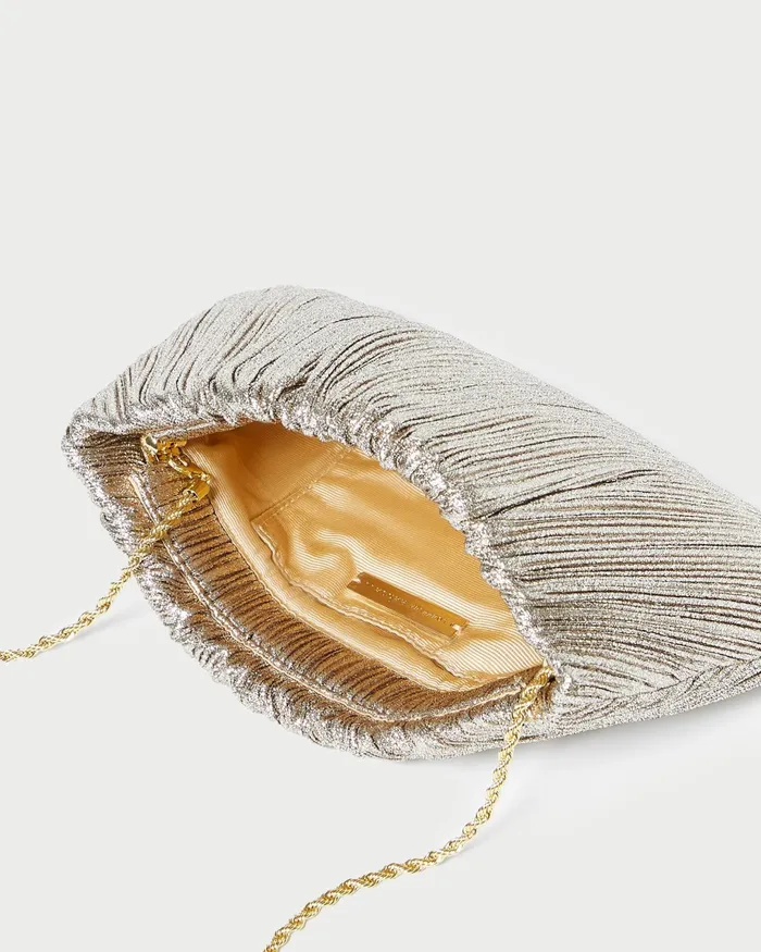 Loeffler Randall Brit Champagne Flat Pleated Clutch L Clutches L Handbags Women Clutches Loeffler Randall Brit Champagne Flat Pleated Clutch L Clutches L Handbags Women Clutches
