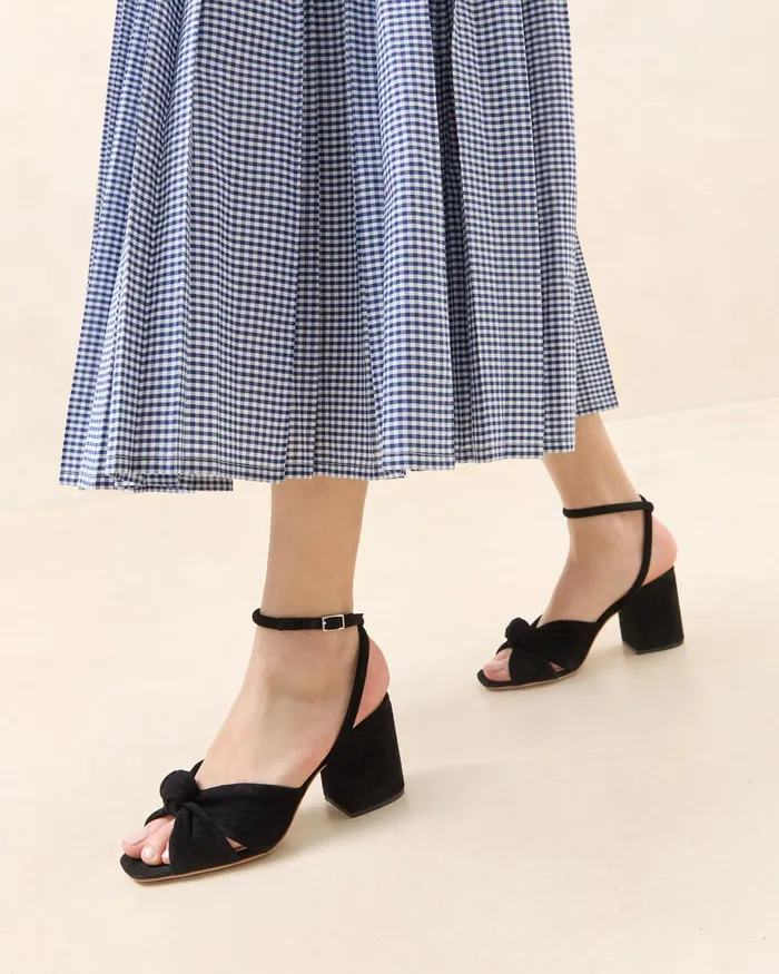 Loeffler Randall Fiamma Black Knot Heeled Sandal Women Heeled Sandals Loeffler Randall Fiamma Black Knot Heeled Sandal Women Heeled Sandals