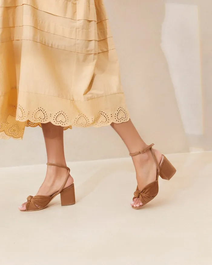 Loeffler Randall Fiamma Cacao Knot MidHeel Sandal L Heeled Sandals L Footwear Women Heeled Sandals Loeffler Randall Fiamma Cacao Knot MidHeel Sandal L Heeled Sandals L Footwear Women Heeled Sandals