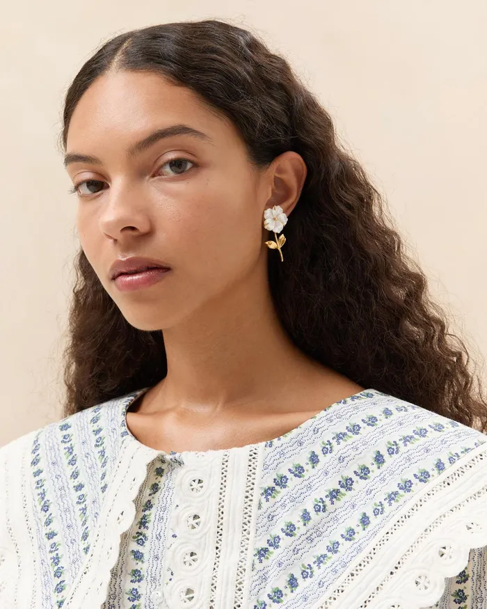 Loeffler Randall Mai GoldPearl Flower Earrings L Jewelry L Accessories Women Jewelry Loeffler Randall Mai GoldPearl Flower Earrings L Jewelry L Accessories Women Jewelry