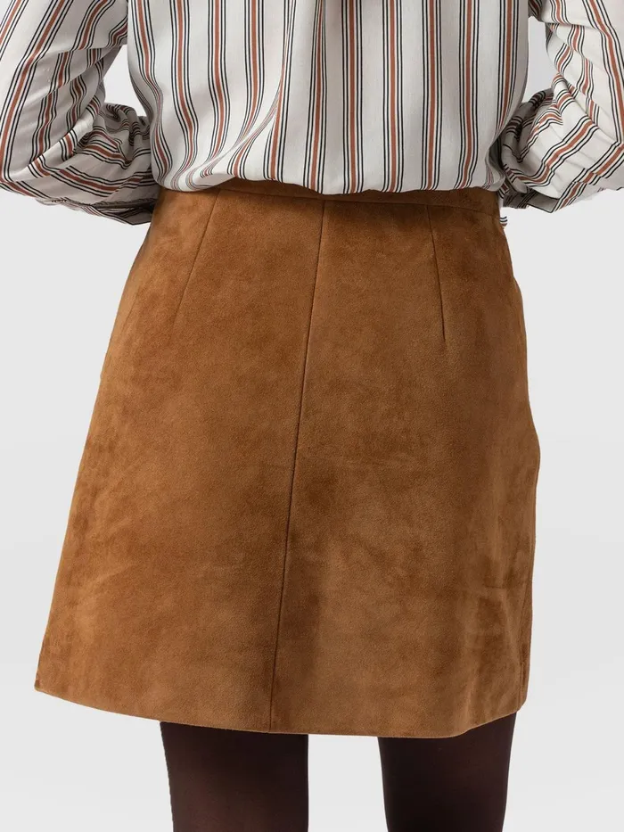 Luther Suede Mini 8211 Camel Camel Women Saint And Sofia Skirts