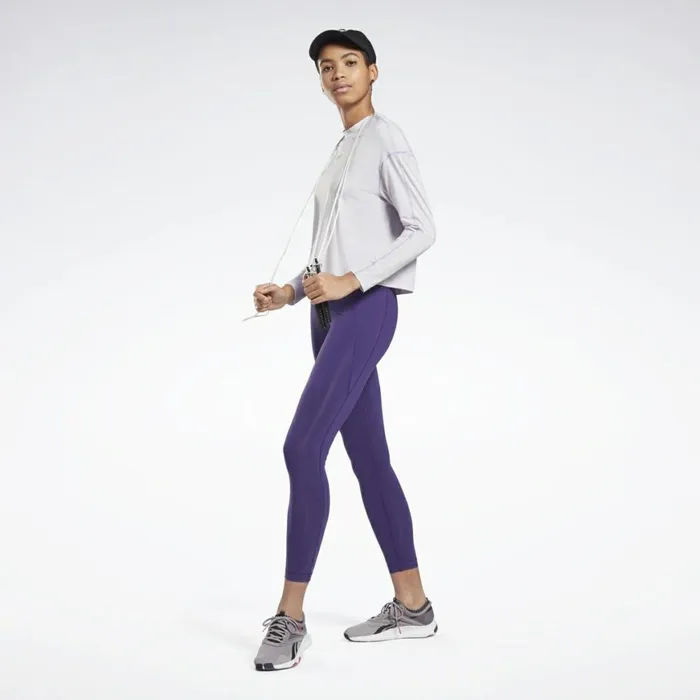 Matching Sets Womens Reebok Lux HighRise Leggings Dark Orchid