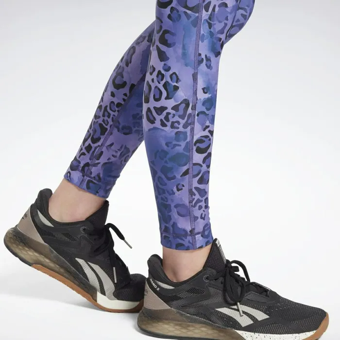 Matching Sets Womens Reebok Modern Safari Lux Bold Leggings Vector Navy Hyper Purple