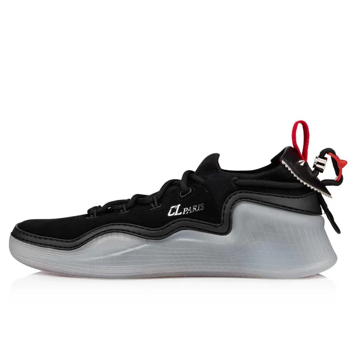 Men Arpoador Man Sneakers 8211 Calf Leather And Mesh 8211 Black Black Christian Louboutin Low Top Sneakers