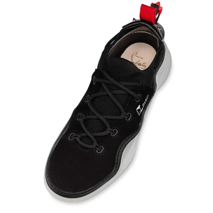 Men Arpoador Man Sneakers 8211 Calf Leather And Mesh 8211 Black Black Christian Louboutin Low Top Sneakers